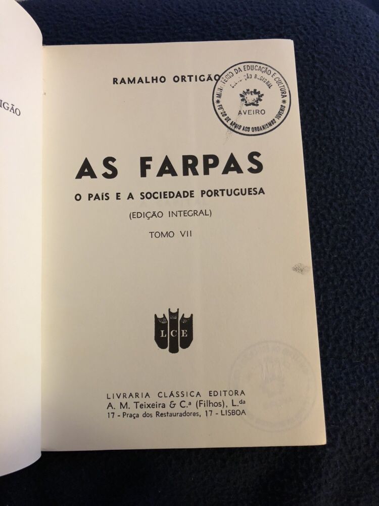 1970 Ramalho Ortigao | As Farpas VII (portes gratuitos)