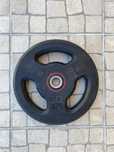 Disco rodela 10kg borracha com pegas