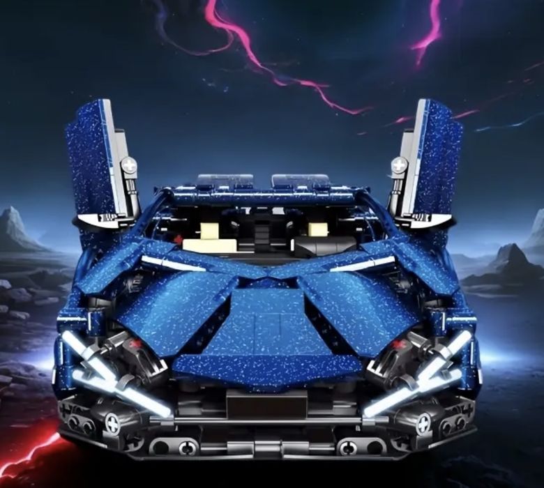 Конструктор машинка 1300 дет. 36 на 17см ламборгини лего lego звездное