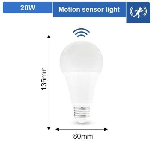 Лампа з датчиком руху 18/20 Вт (радар)