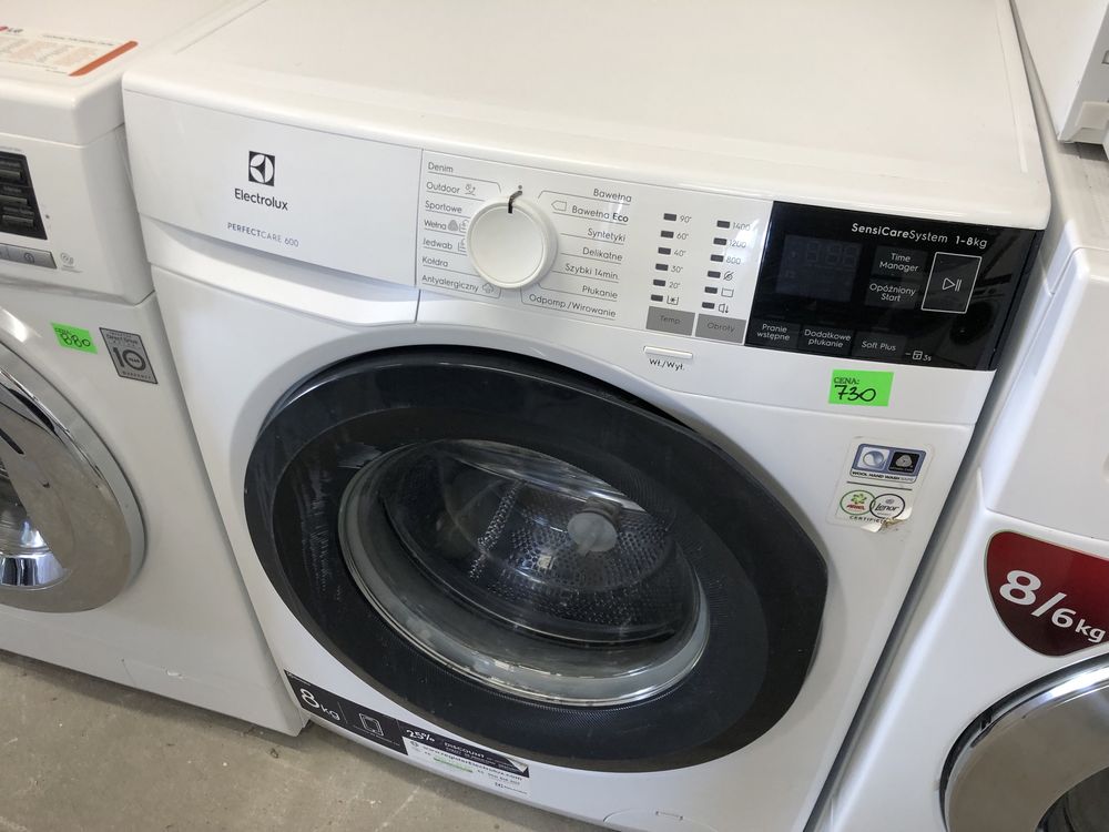 Pralka Electrolux 1-8kg 1400obr A+++ inwerter [gwar/dowóz]