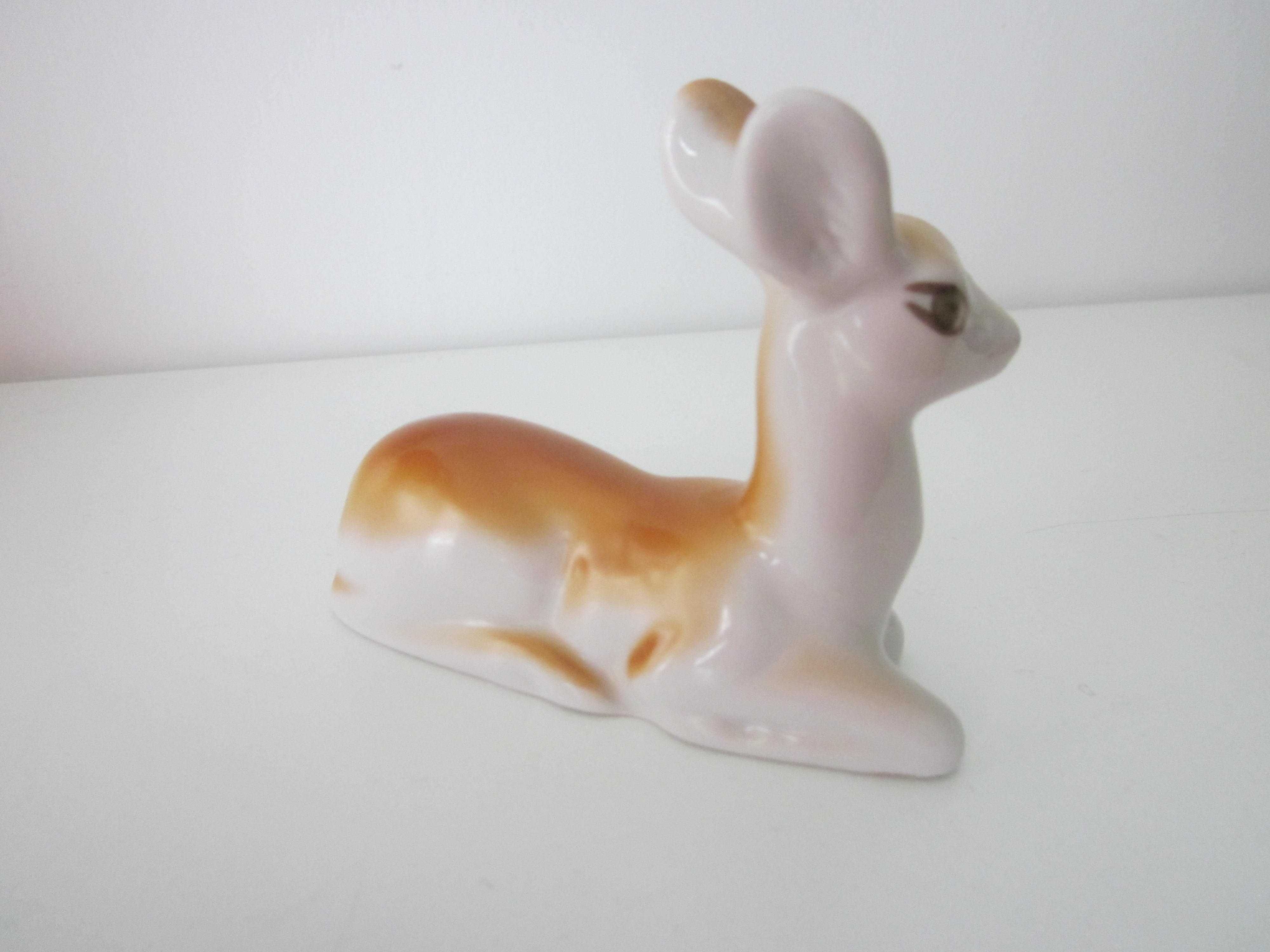 Stara porcelanowa figurka sarenka Połonne