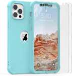 oretech iphone 12 pro max etui case zielony szkło