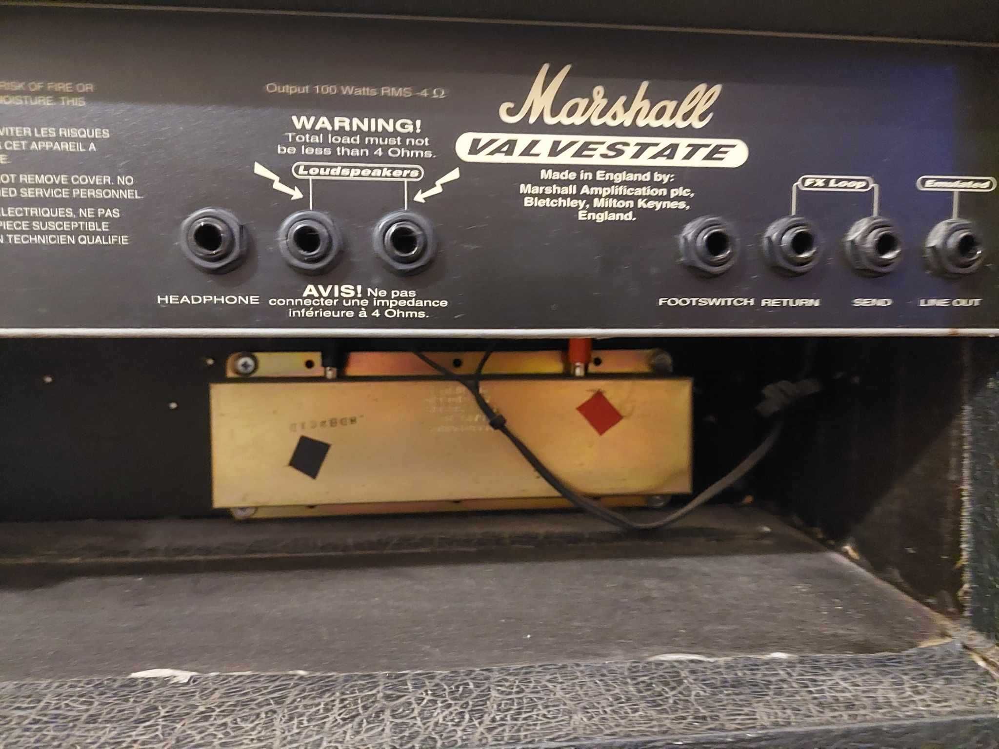 Wzmacniacz Marshall Valvestate VS100 + kolumna 4x12" (Model 8412)