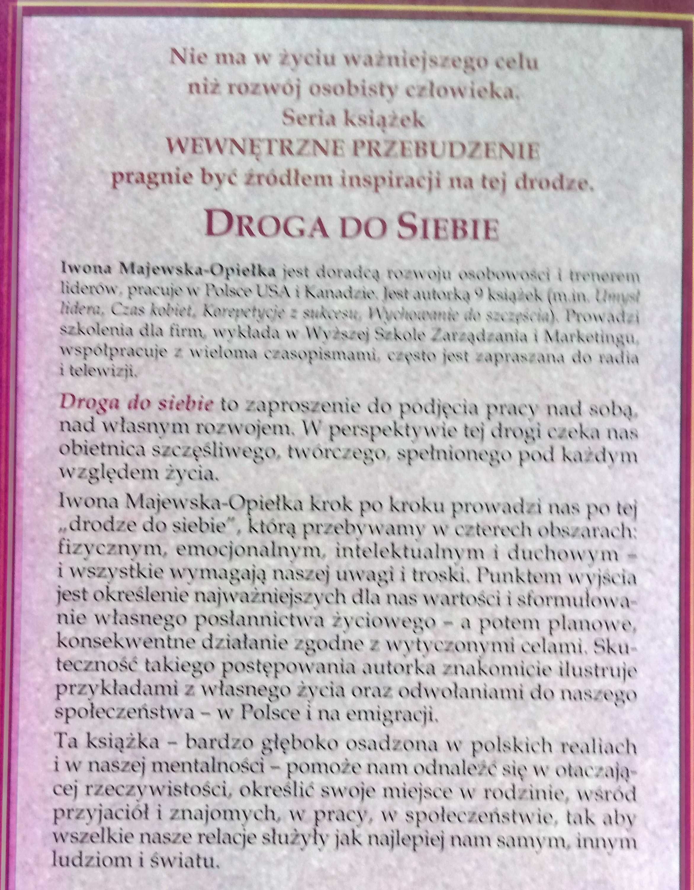 Iwona Majewska-Opiełka: Droga do siebie