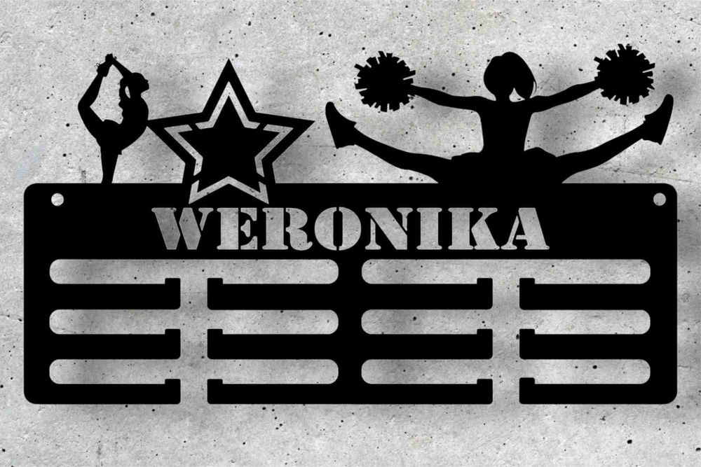 Wieszak na medale 48/50 cm  3 kolory Piłka Nożna unihokej