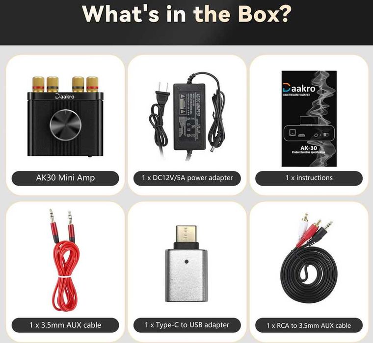 Пiдсилювач 2х50W HiFi Bluetooth 5.0 DAC TPA3116D2