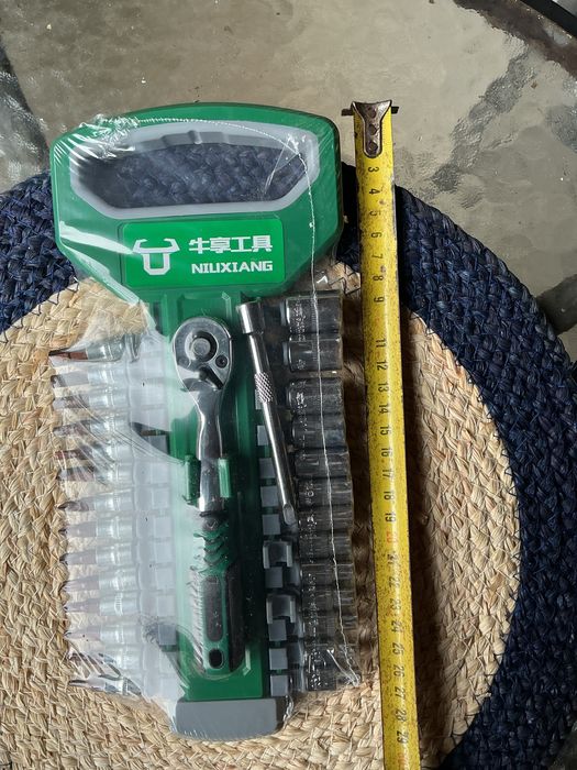 Набор ключів 30предметів головки біти трещотка подовжувач Сантехніка