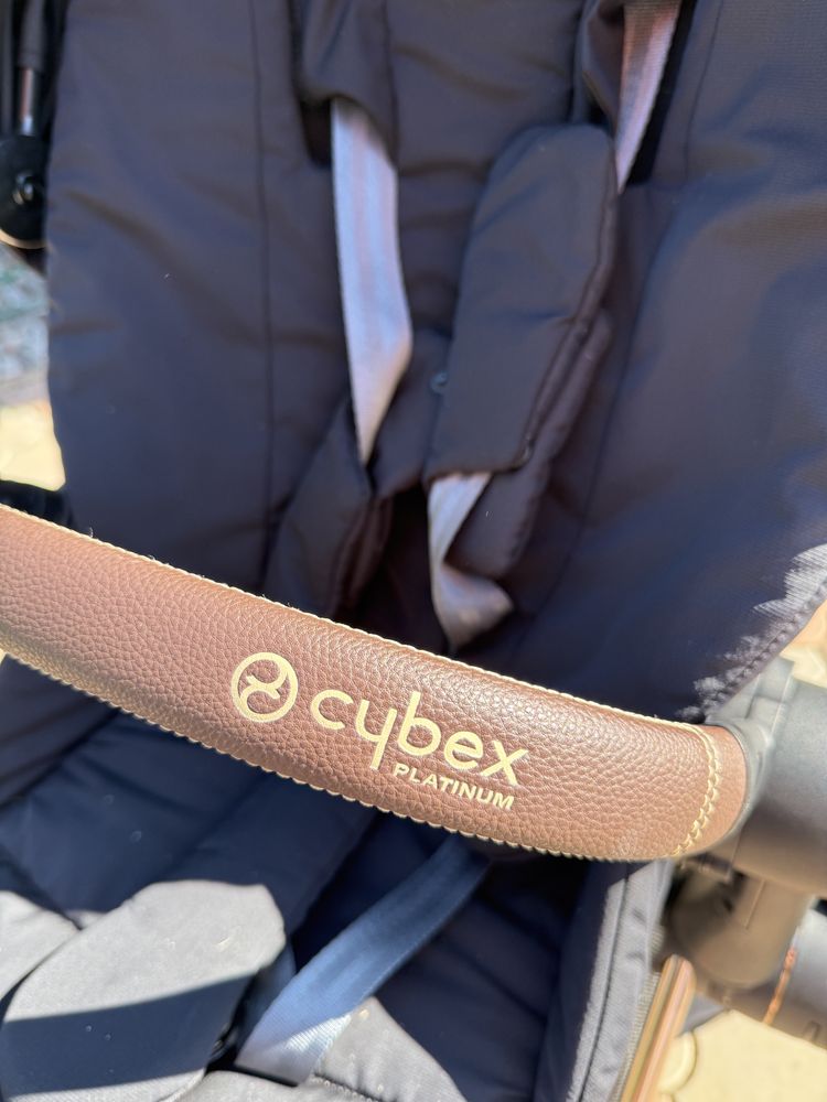 Cybex Priam 4.0 коляска 2 в 1 Sepia Black шасси Rosegold