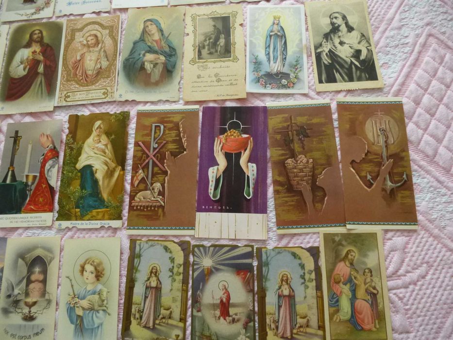 Coleção de Santinhos católicos, antigos