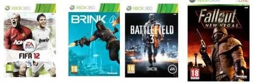 Zestaw Gier Xbox360 Brink Fifa 12 Battlefield 3 Fallout