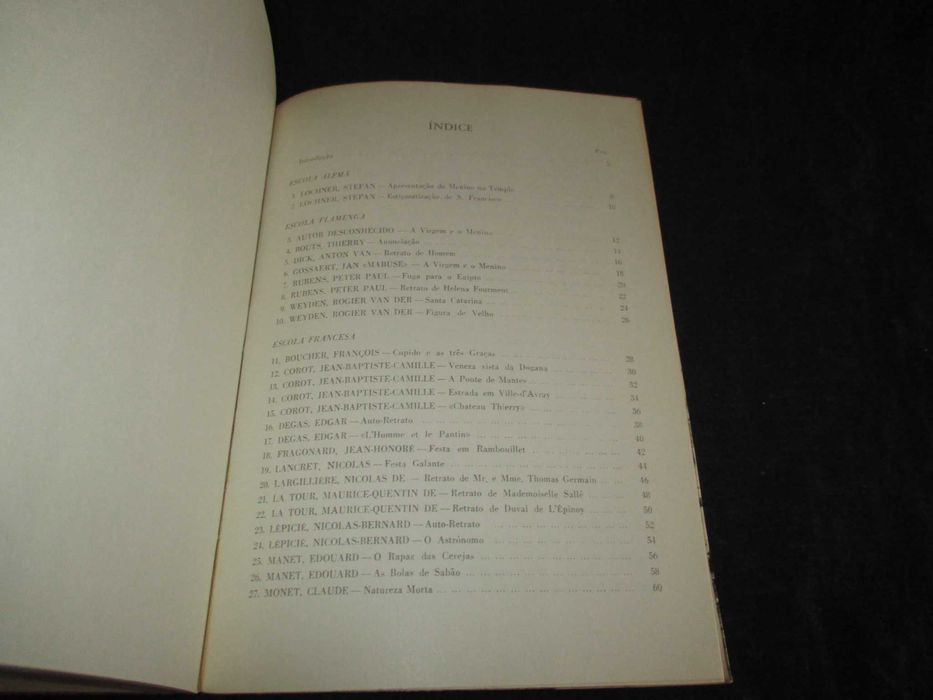 Livro Pinturas da Colecção da Fundação Calouste Gulbenkian 1961