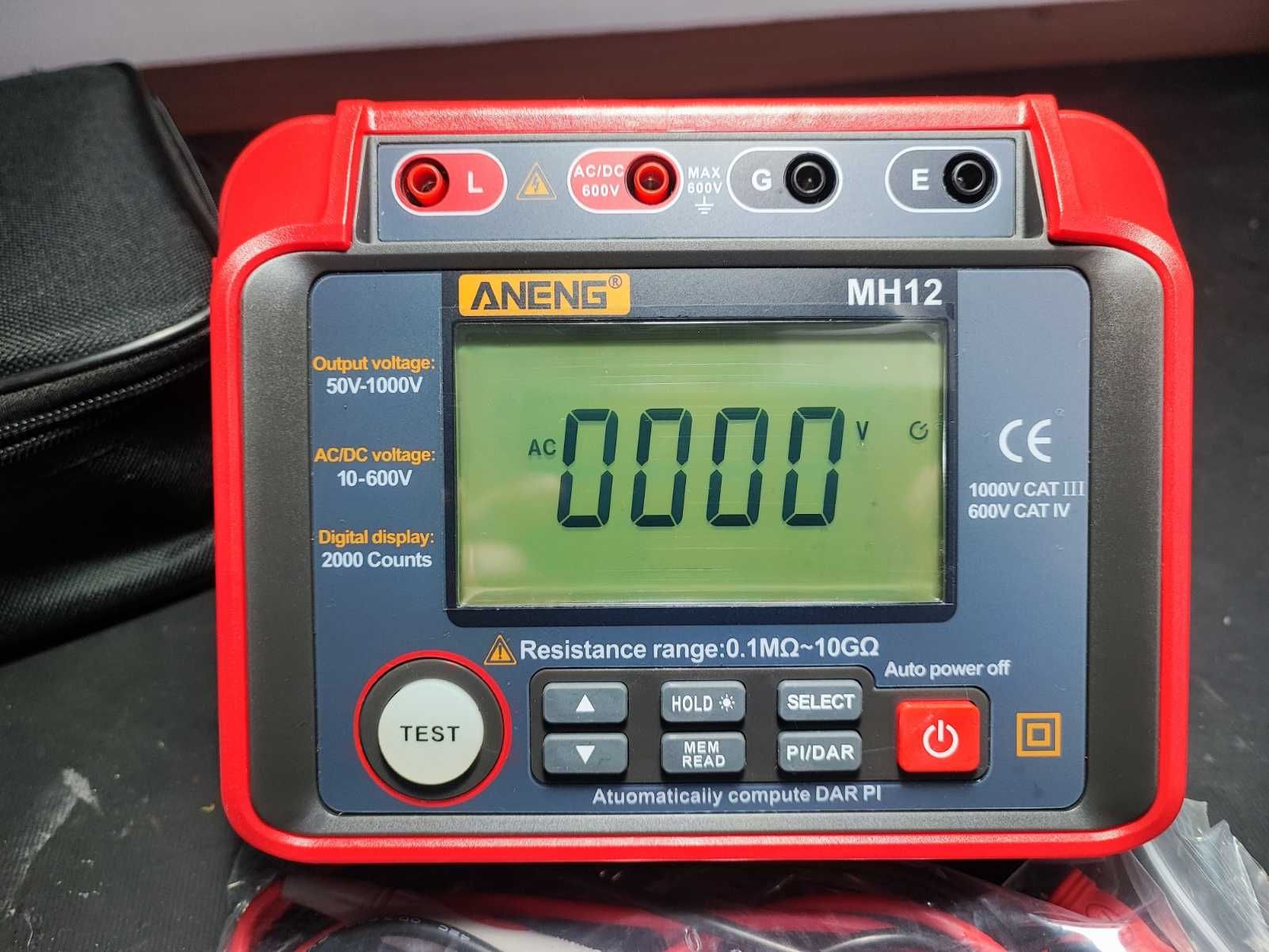 Verificador de resistência de isolamento. Megger Digital