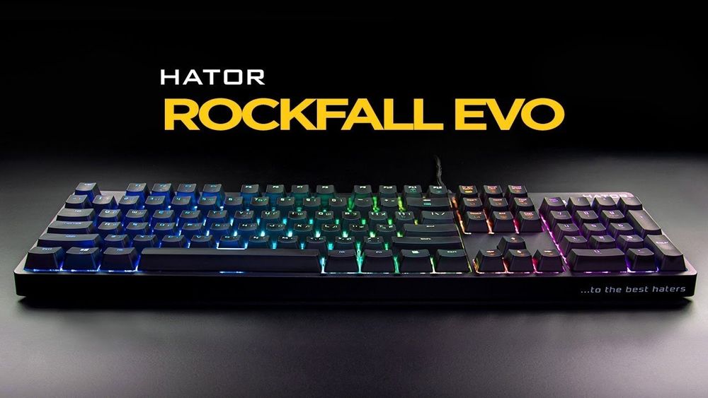 Клавіатура механічна оптична геймерська HATOR Rockfall EVO optical HTK