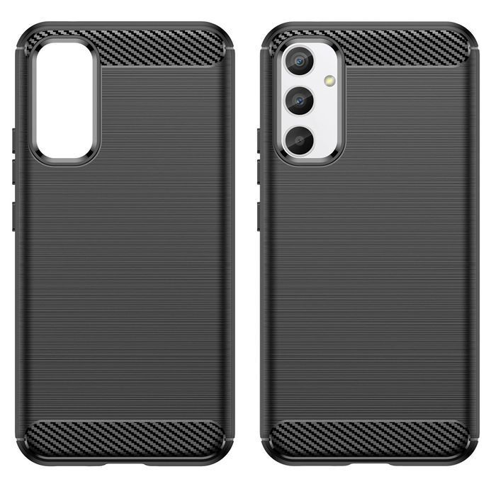 Carbon Case etui do Samsung Galaxy A34 5G silikonowy pokrowiec czarny