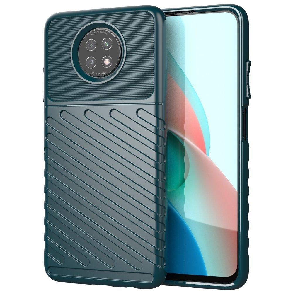 Etui Thunder Case Elastyczne Pancerne Xiaomi Redmi Note 9T 5G Zielony