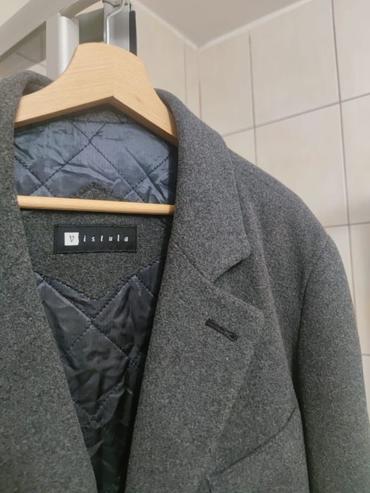 płaszcz coat overcoat XL wełna wool wełniany Vistula polska moda polsk