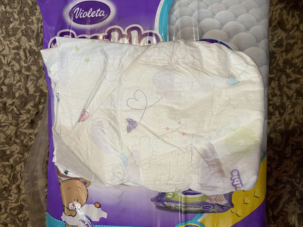 Памперси violeta double care 3 (4-9 кг) 52 шт.