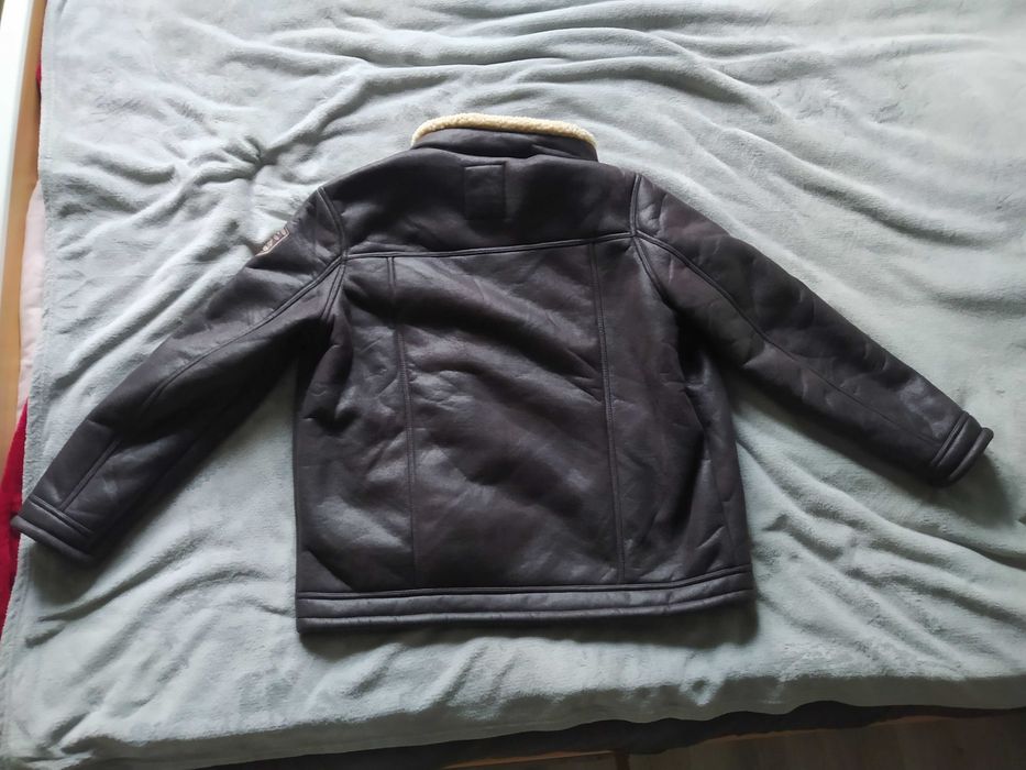 Kurtka zimowa lotnika ze sztucznego zamszu L