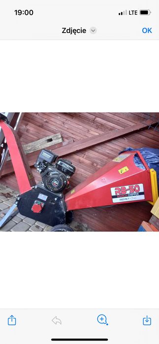 Rębak spalinowy do gałęzi