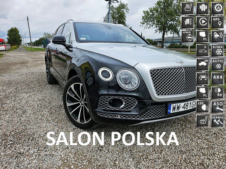 Bentley Bentayga SalonPolska#2wł#4,0v8diesel435km900nm#
