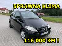 Mercedes A150 - Klimatyzacja Sprawna ! 116 000 km. Książka Serwisowa
