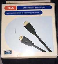 Kabel HDMI LOGIK  High Speed ​​z Ethernetem - 3 m