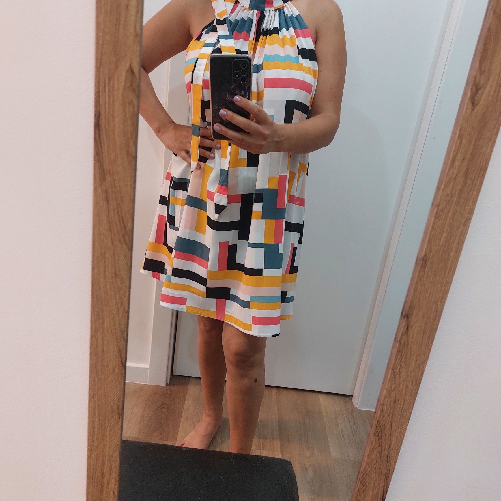 Vestido Padrão curto