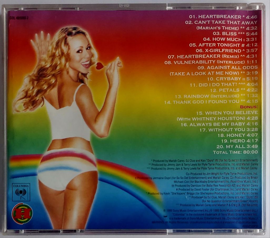 Mariah Carey Rainbow 1999r