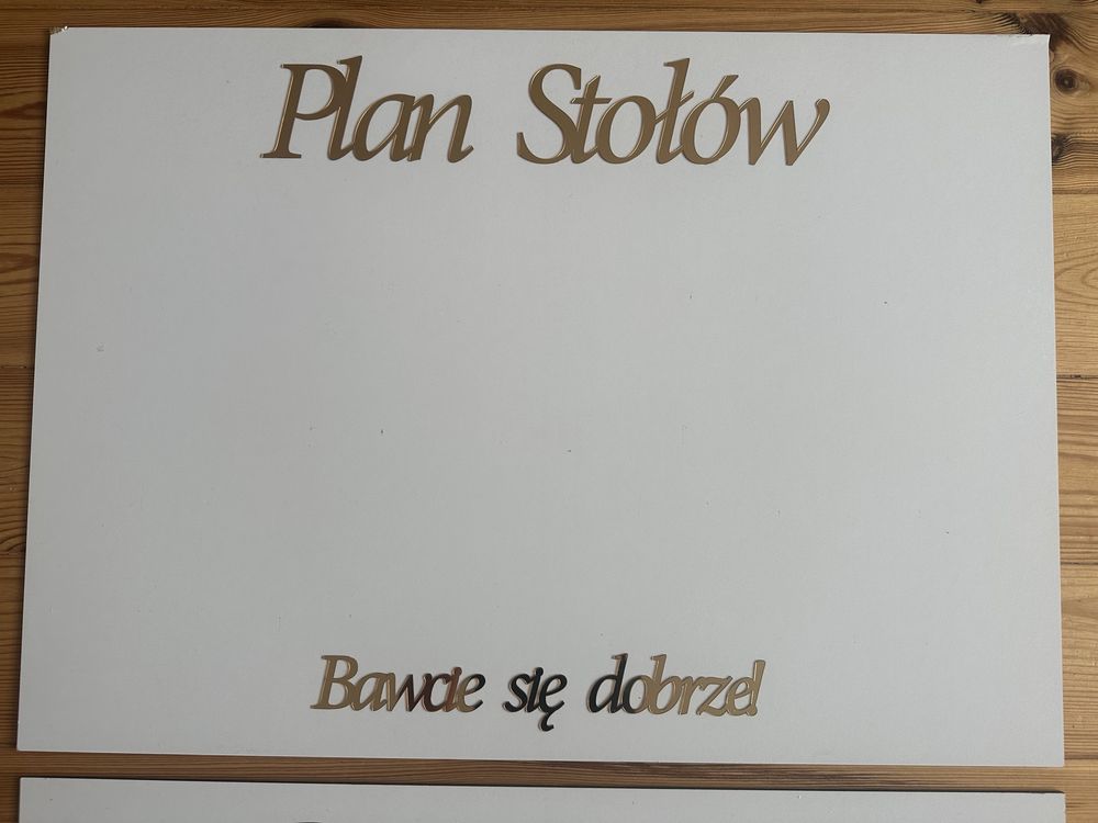 Tablica powitalna na wesele + plan stołów