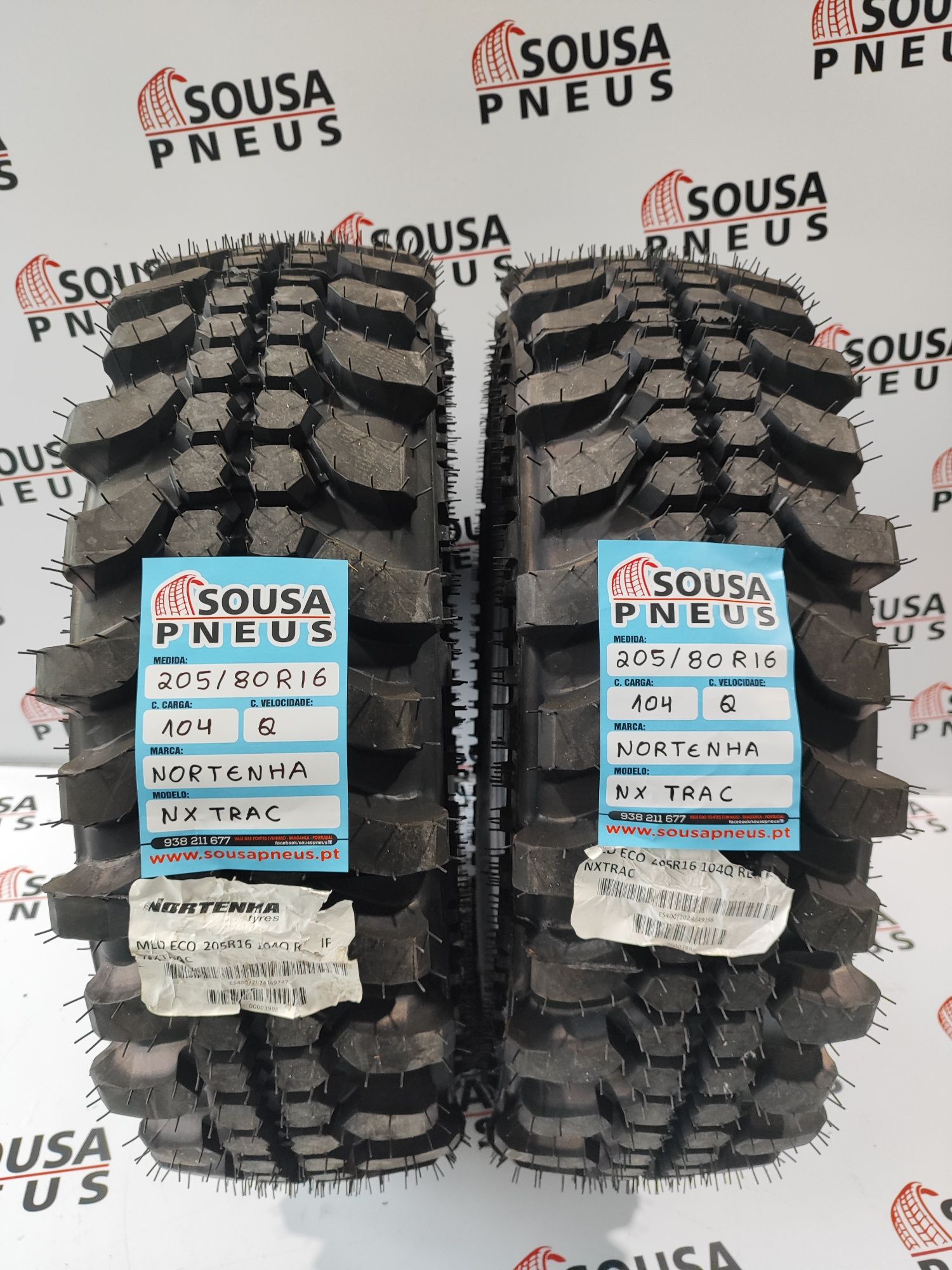 230 Euros 2 pneus novos Nortenha 205-80R16 Oferta dos Portes