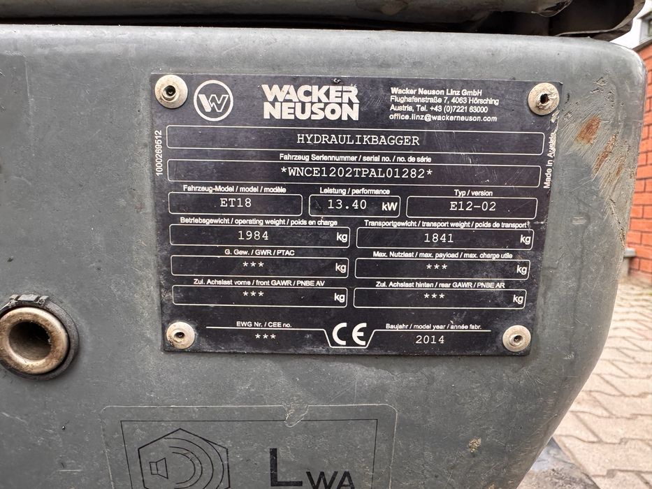 Wacker Neuson ET 18