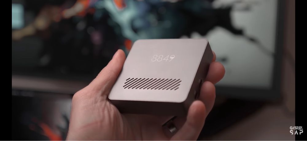 Mini Projetor USB-C 720p foco a laser