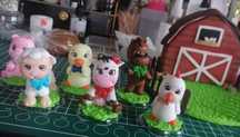 Decoração para bolo com o tema  animais da quinta