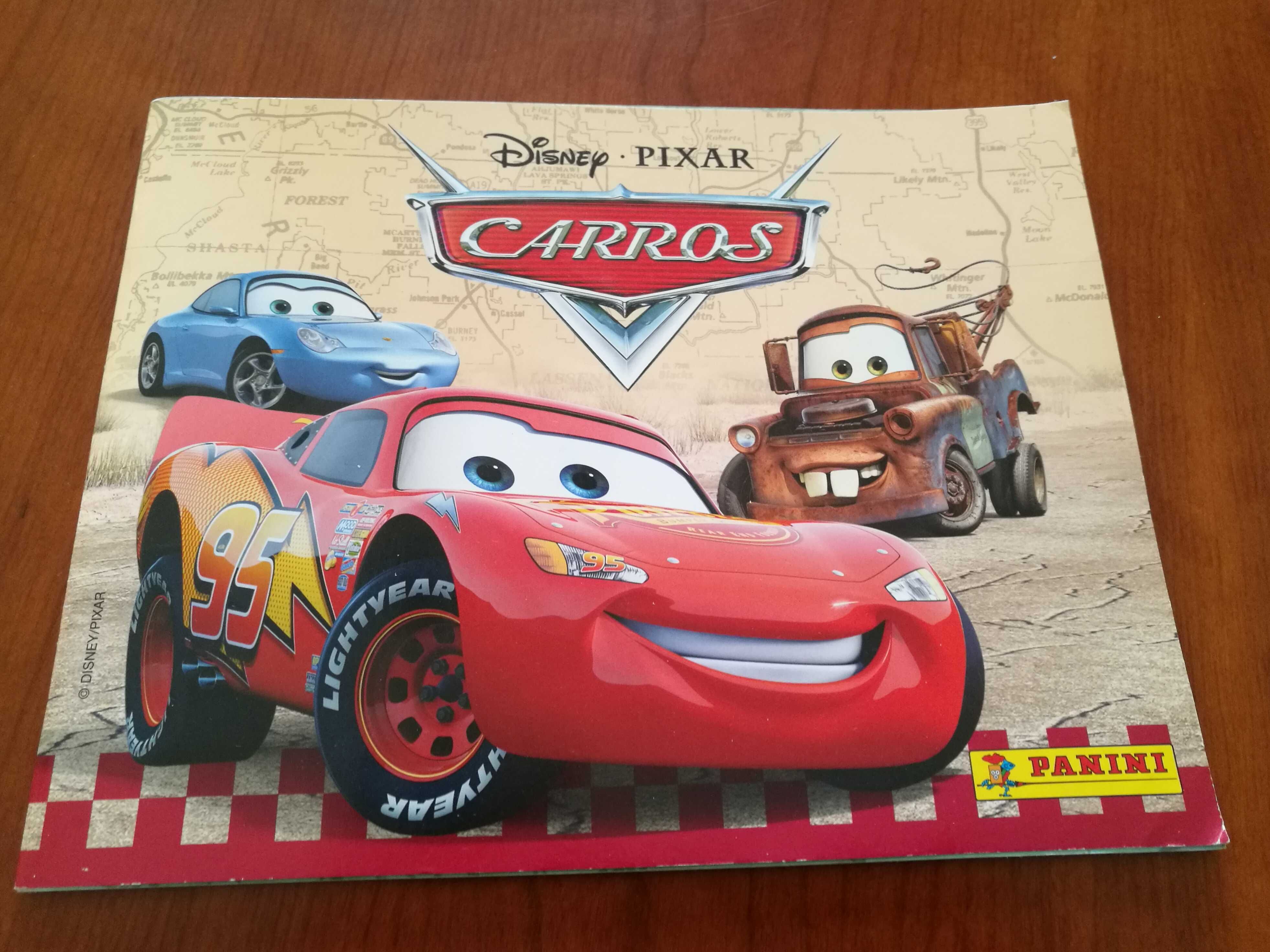 Caderneta "Carros" da Panini