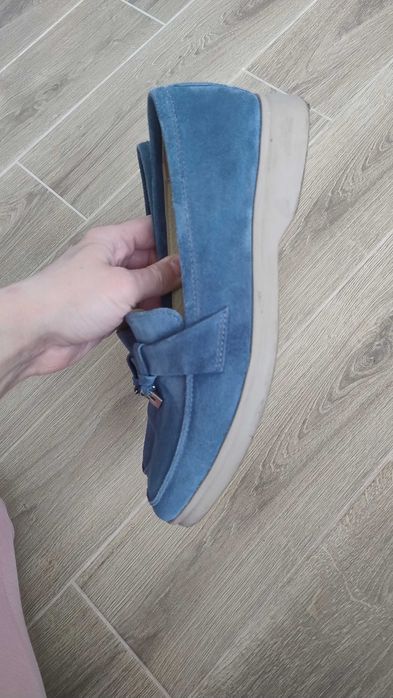 Продам замшеві лофери туфлі мокасини Soldi Солді р.41