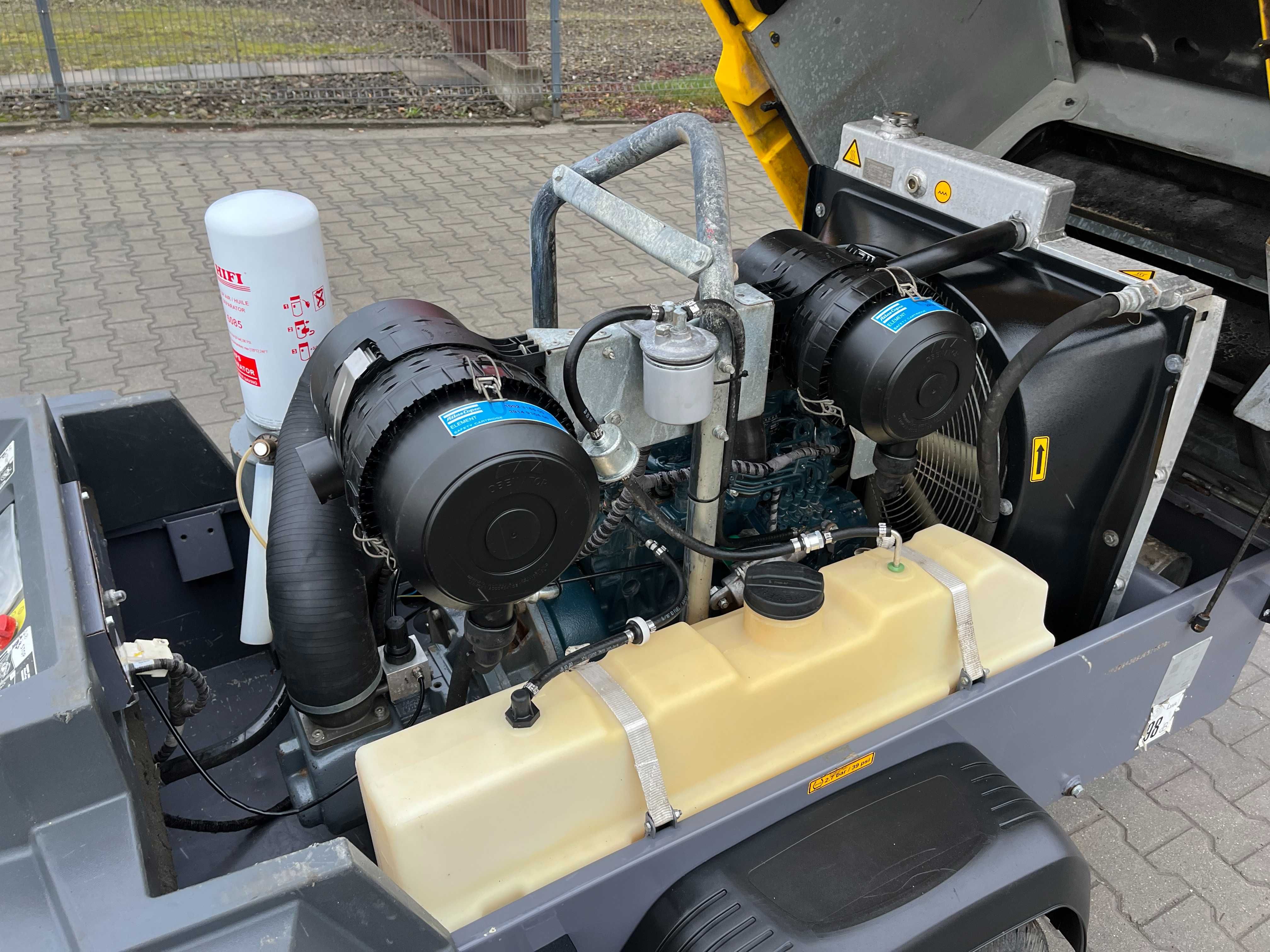 Kompresor przewoźny sprężarka Atlas Copco XAS68, 2018r, zarejstrowany