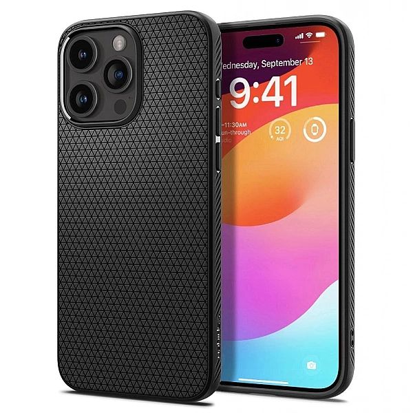 Spigen Liquid Air Iphone 15 Pro Matte Black
