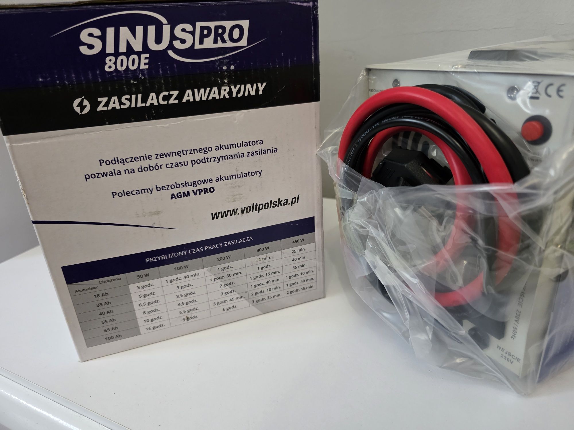 ДБЖ Перетворювач напруги Volt Polska Sinus PRO 800 E інвертор синус