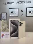 Apple iPhone 15 Pro Max 256GB White Platinium, bat. 100%, z iSpot.