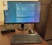 Jak Nowy Zestaw MiniPC Dell i3-8100T 500GB 16GB Monitor 24"
