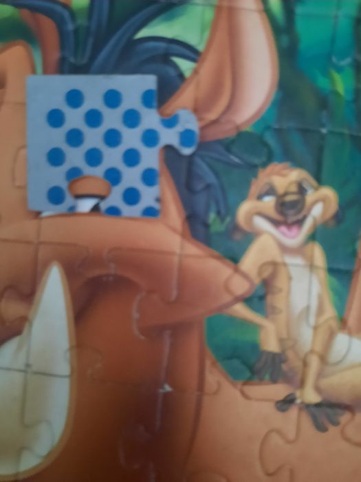 Puzzle Król Lew 4 obrazki Disney + gratis