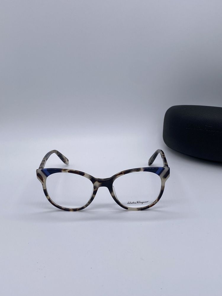 Okulary oprawki damskie kocie  Salvatore Ferragamo SF 2796  Szare