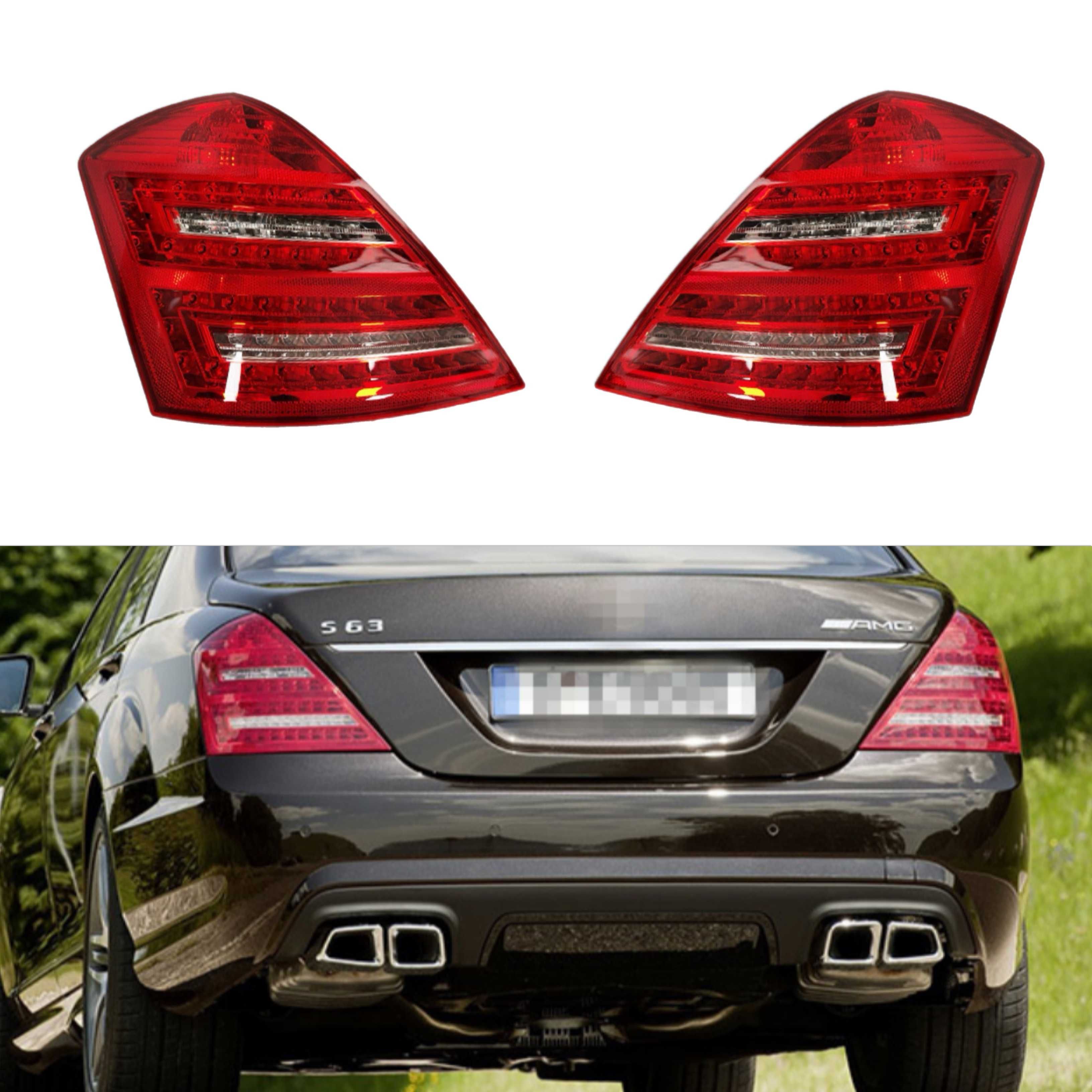 Фонари W221 мерседес стопи на Mercedes S-Class W221 2005-2013  рестайл