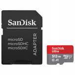 SanDisk Karta pamięci microSD Ultra 512GB+ adapter Class 10 C10 U1 A1