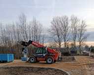 Usługi ładowarką teleskopową 12 m Manitou, 3,5 t załadunek rozładunek