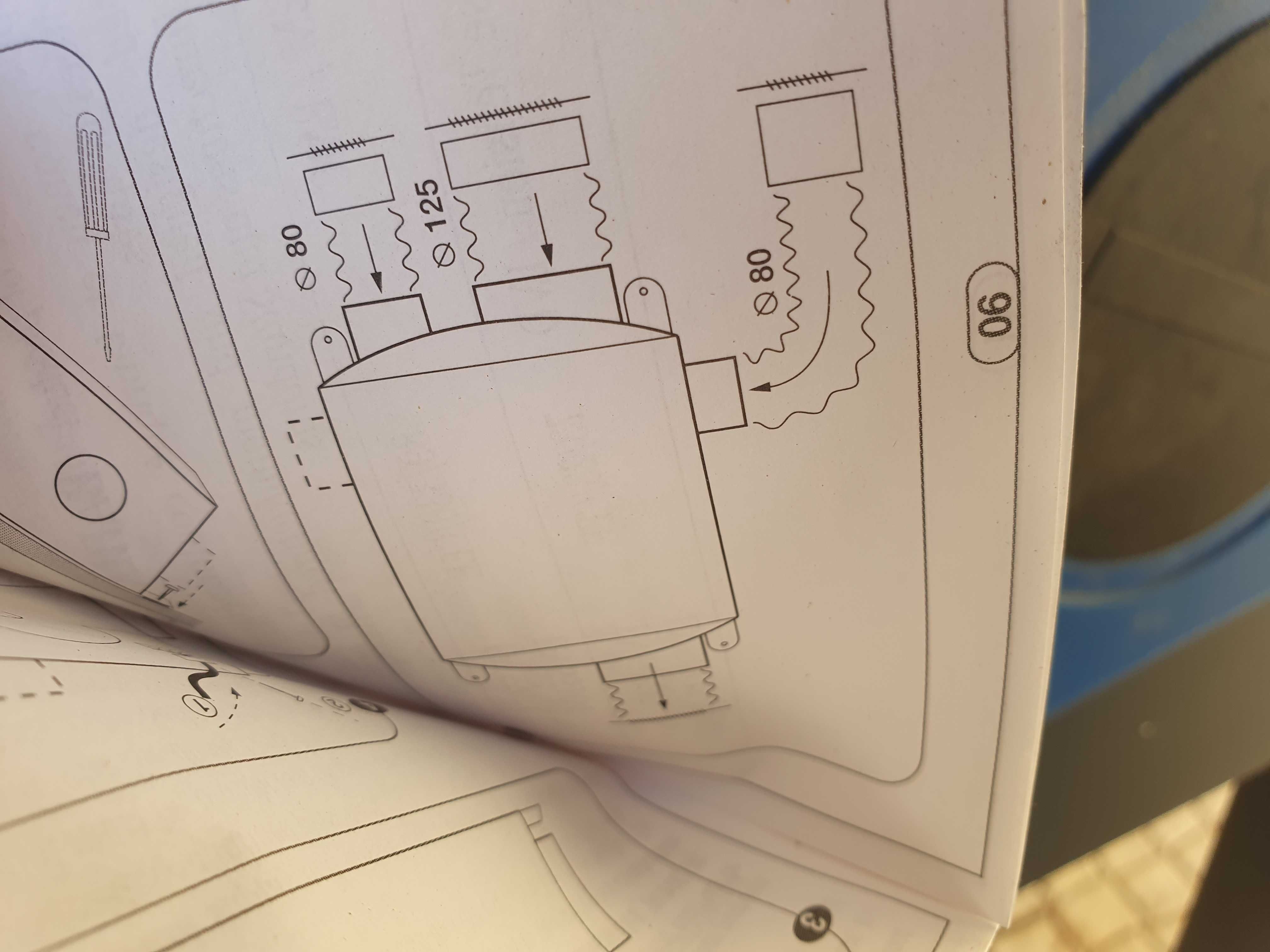 Caixa plastica com extrator, para extração de ar