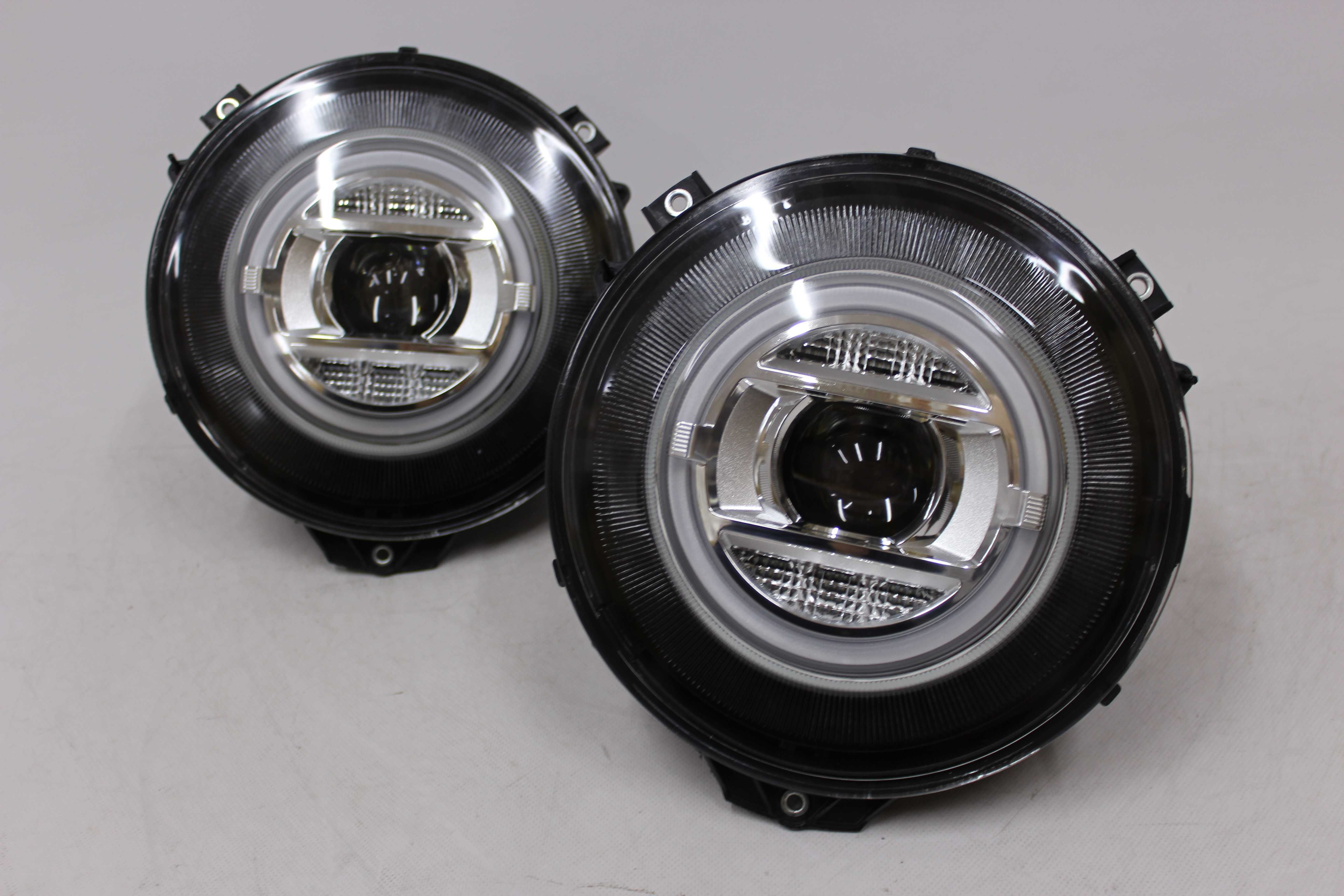 Lampy przednie przód Mercedes G W463 r.07-17 XENON LED BAR RING IGŁA
