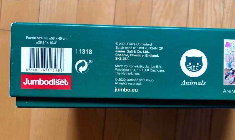 Puzzle 2x1000 "Zwierzęta domowe" (Animals at home) Falcon, Jumbo