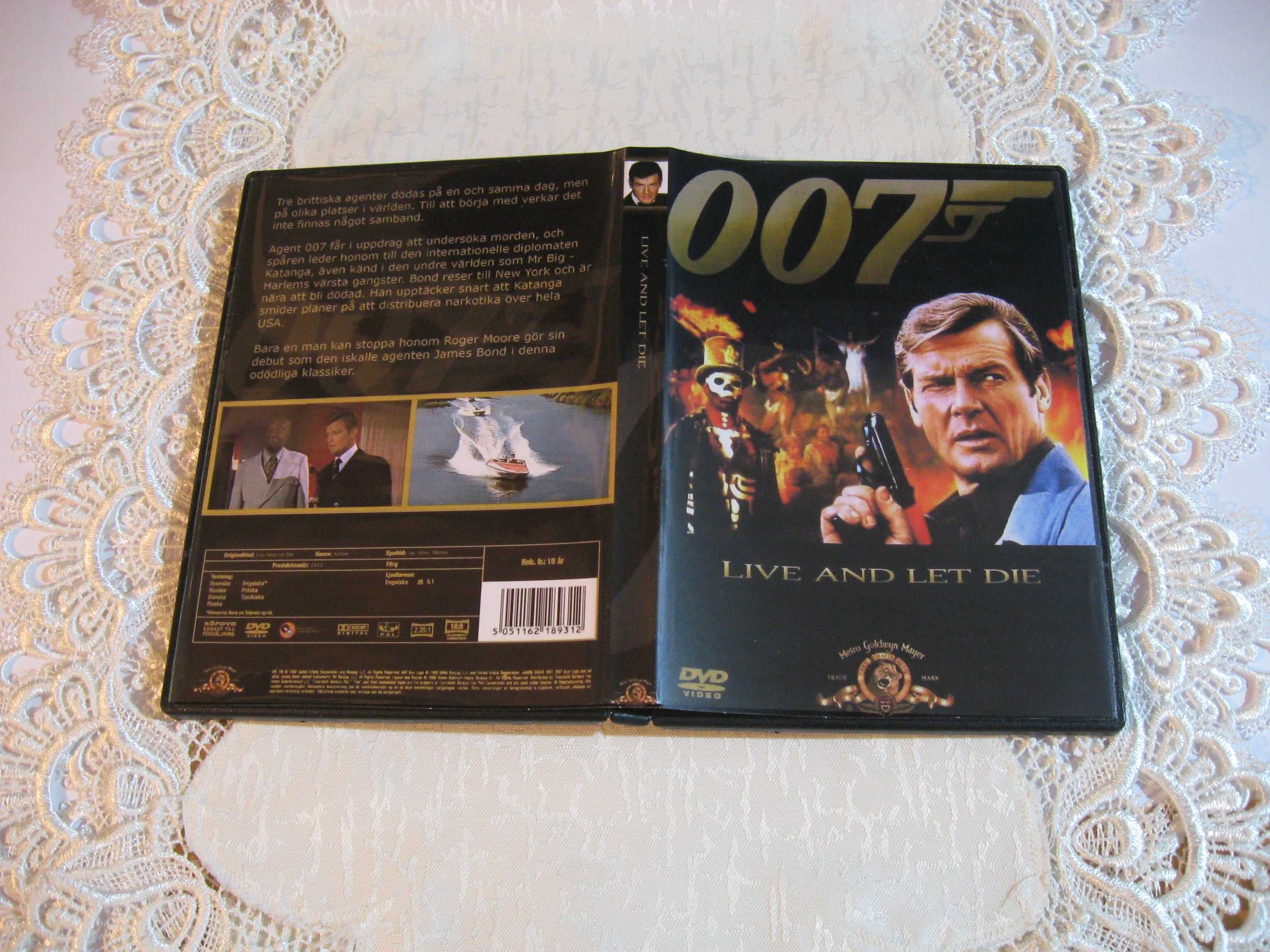 Film DVD James Bond 007: Żyj i pozwól umrzeć 1973 Polski Lektor